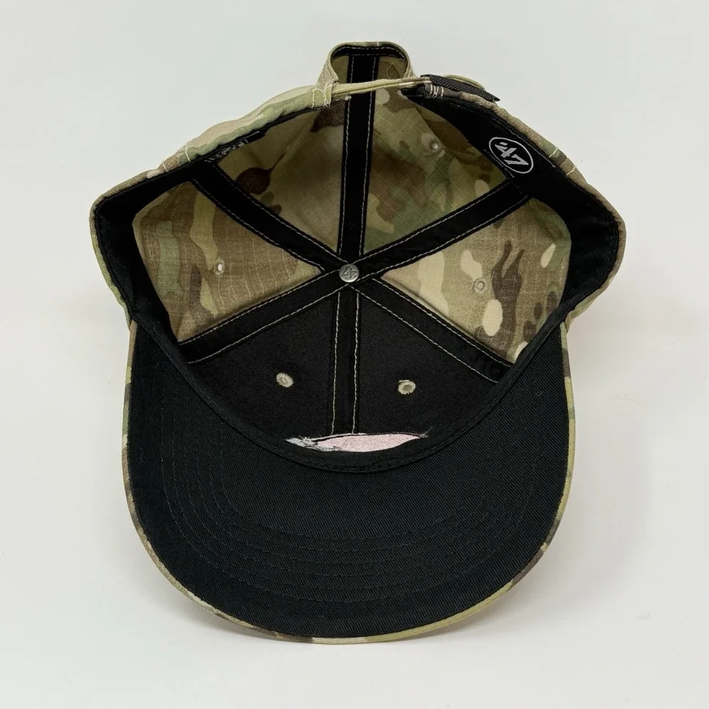47 Brand NFL Cleveland Browns Myers MVP Hat Camo Adjustable‎ Strap Back Hat Cap